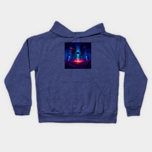 Stingrays in Space, Nebula Navigators Kids Hoodie